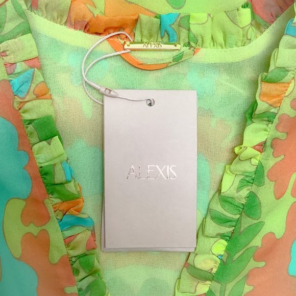 Alexis Green Multi Floral Analia Dress - Picture 4 of 4